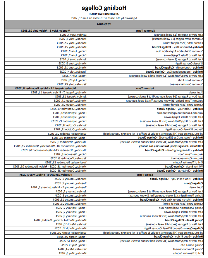 23-24 Academic Calendar